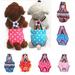 Deyuer Female Dog Diaper Cute Comfortable Washable Polka Dot Striped Sanitary Diaper Pet Physiological Pants for Home Polka Dot Rose Red