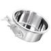 crate water bowl Metal Dog Bowl Anti-slip Pet Bowl Cage Water Bowl Dog Crate Water Bowl Dog Food Bowl