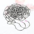 Clothes Drying Chain Stainless Steel Clothes Drying Chain with Two Hook Clothes Storage Chain Clothes Drying Rope Rack Portable Clothesline (2 Meters Length)