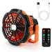 Fresh Fab Finds 2-in-1 Camping Fan / Lantern - Remote Control USB Rechargeable Portable Tent Fan w/ Hanging Hook - 2 Speeds