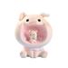 Piggy Night Light Cute Shape Unique Synthetic Resin Decorative Desktop Ornament for Home Office Pink 14 X 16cm / 5.5 X 6.3in