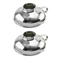 Hemoton 2Pcs Funnel Thickened Stainless Steel Wide Mouth Funnel Salad and Jam Funnel