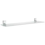 Bathroom Glass Shelf in Polished Chrome Finish