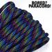 Bored Paracord Brand 550 lb Type III Paracord - Neon Stripes 50 Feet