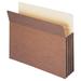 CintBllTer File Pocket Straight-Cut Tab 3-1/2 Expansion Letter Size Redrope 25 per Box (73224)