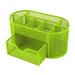 Fresh Fab Finds FFF-Green-GPCT1097 9-Compartment Metal Mesh Pencil Holder Desk Organizer Pen Storage