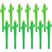 Cute Creative Cactus Shaped Rollerball Pen Set - 5 mm Black Ink Gel Pens (12 Pieces)