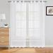 Kitsin Bubble Sheer Tier Curtains Jacquard Pom-Pom Linen Textured Look Curtains for Bathroom Cafe Kitchen 2 Panel