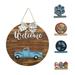 Interchangeable Truck Welcome Sign Home Sign Wood Sign Seasonal Sign Interchangeable Truck Door Hanger Vintage Truck Wall Pictures Bathroom Items Wall Tables for Living Room Welcome Sign for Front