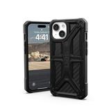 UAG Case Compatible with iPhone 15 Case 6.1 Monarch Carbon Fiber Rugged Heavy Duty Military Grade Drop Tested Protective Cover by URBAN ARMOR GEAR