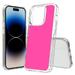 TalkingCase Hybrid Phone Cover Compatible for Apple iPhone 15 Pro Max Hot Pink Print Acrylic Back Raised Edges USA