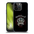 Head Case Designs Officially Licensed Motorhead Graphics Ace Of Spades Dog Soft Gel Case Compatible with Apple iPhone 15 Pro