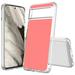 TalkingCase Hybrid Phone Cover Compatible for Google Pixel 8 Coral Print Acrylic Back Raised Edges Print in USA