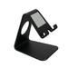 Desktop Phone Holder Aluminum Alloy Thickened Phone Tablet Bracket for Smart Phone Tablet (Black)