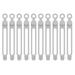 10Pcs Earphone Fastening Winder Charger Mouse Cable Ties Silicone Cable Straps Cord Organizer Wire Organizer GREY