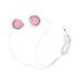 Creative Supra-aural Earphone Sports Wired Headset with Tuning Tip and Earphone Mic Pink