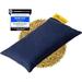 SANTERGO Mouse pad Wrist Rest - Ergonomic Palm Support Made of Organic Millet Chaff Anti-tendonitis Problem for Computer Mouse Relieve Wrists Cushion Support in Blue