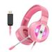 Gaming Headset Headset with 7.1 Surround Sound Stereo Headset with Noise Canceling Mic & LED Light