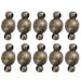 NUOLUX 10PCS 6MM DIY Jewelry Magnetic Clasps Cylindrical Magnetic Buckle Delicate Necklace Buckle Multi-purpose Bracelet Clasp for Jewelry Making (Antique Brass)