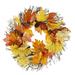 Artificial Autumn Fall Wreath Fall Floral Wreath for Front Door Berry Maple Pumpkin Wreath Sun Flower Maple Pumpkin Wreath Pumpkin Wreath with Maple Berries Halloween Thanksgiving Day Outdoor Decor