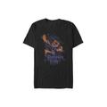 Men's Big & Tall Pumpkin King Flames Tee by Disney in Black (Size XXLT)