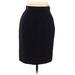 Yves Saint Laurent Encore Wool Skirt: Black Bottoms - Women's Size 10