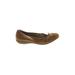 G.H. Bass & Co. Flats: Brown Print Shoes - Women's Size 7 1/2 - Round Toe