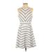 Maison Jules Casual Dress - A-Line Crew Neck Sleeveless: White Dresses - Women's Size Medium