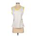 FILA Active Tank Top: White Activewear - Women's Size Small