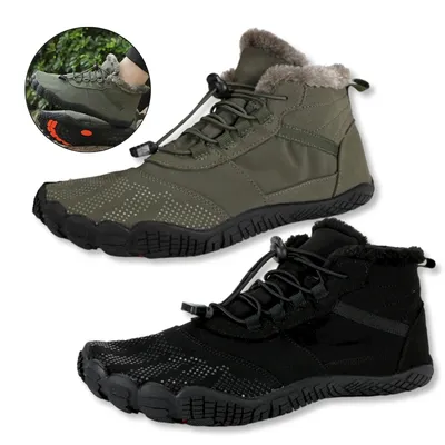 Bottes de neige montantes coordonnantes pour hommes et femmes chaussures de trekking pieds nus