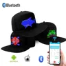 Bluetooth LED Lighting Hat RGB Programmable Hip Hop Cap Hat Halloween APP Control Editing Hat for