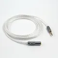 8 Core Silver Audio Cord 3.5mm Female to Male Cable Audio extension cord，earphone extension cable