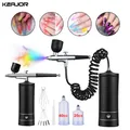 Airbrush Nails Art Paint with Compressor Portable Air Brush For Nail Cake Pastry Makeup Decoration