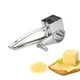 Stainless Steel Cheese Grater Slicer Manual Handheld Cheese Slicer with 3 Blades for Hard Cheese