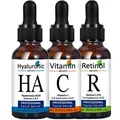 Facial Serums Skin Care Set Vitamin C Hyaluronic Acid Retinol Serum for Face Anti Aging Serum