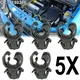 5Pcs Hood Bonnet Rod Clip Clamp Holder Black For Vauxhall Astra G Zafira A Ampera For Opel Astra G