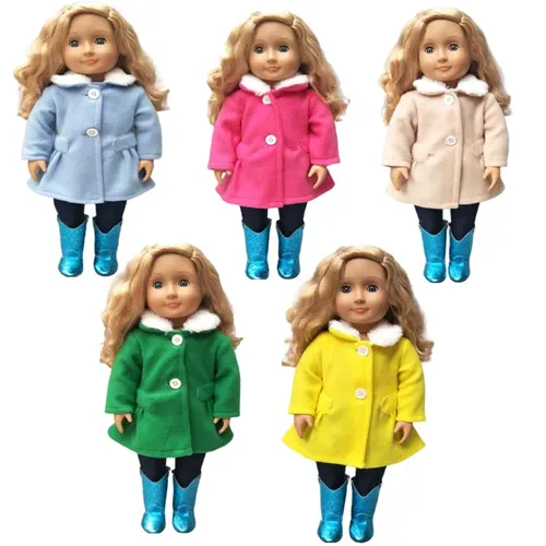 "18 ""American Puppe Kleidung Set für Baby Puppe Jacke Hosen 18 Zoll Puppe Mantel Hosen"