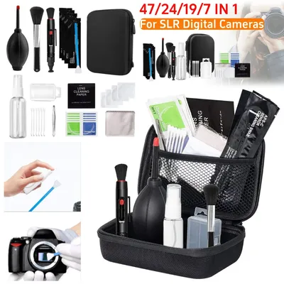 47-7-teiliges Kamera-Reinigungsset für DSLR-Objektive, Digitalkamera-Sensor-Reinigungsset für Sony Fujifilm Nikon Canon SLR DV-Kameras, sauberes Set