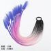 NUOLUX Rainbow Ponytail Hair Extension Ponytail Hairpiece Braids Ponytail Wiglet with Hair Tie