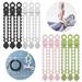 TERGAYEE Silicone Cable Ties Reusable Cable Management Organizer Cable Straps With Suction Cup Multipurpose Elastic Cord Organizer for Bundling and Fastening Cable Cords Wires