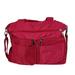 19 Inch Waterproof Nylon Travel Bag Large Capacity Shoulder Bag Portable Multi-pocket Tote Bag Laptop Briefcase Work Bag Teacher Nurse Tote Organizer (Rosy)