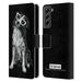 Head Case Designs Officially Licensed P.D. Moreno Black And White Dogs Border Collie Leather Book Wallet Case Cover Compatible with Samsung Galaxy S21 FE 5G