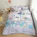 Kawaii Sanrios Bedding Quilt Cover Bed Sheets Kuromi Gifts Anime Cotton Soft Four-Piece Set Cute Cartoon Child Bed Accessories