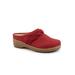 Women's Arvada Twist Casual Mule by SoftWalk in Red Nubuck (Size 7 M)