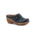 Wide Width Women's Macintyre Casual Mule by SoftWalk in Smoke (Size 10 W)