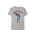 Men's Big & Tall Best Superman Costume Tee by Warner Brothers in Athletic Heather (Size 5XL)