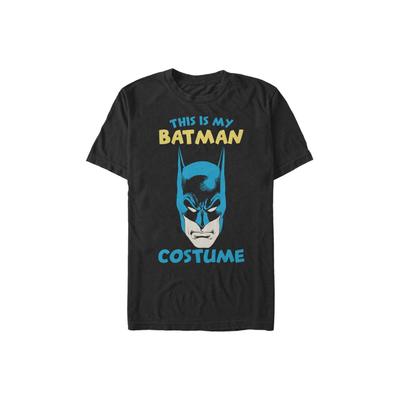 Men's Big & Tall Batman Costume Tee by Warner Brothers in Black (Size 4XL)