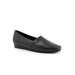 Wide Width Women's Vale Dressy Flat by SoftWalk in Black (Size 9 W)