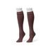 Plus Size Women's 2 Pack Fleece Lined Knee High Socks by MUK LUKS in Brown (Size L/XL)