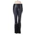 White House Black Market Faux Leather Pants - High Rise Boot Cut Boot Cut: Black Bottoms - Women's Size 6